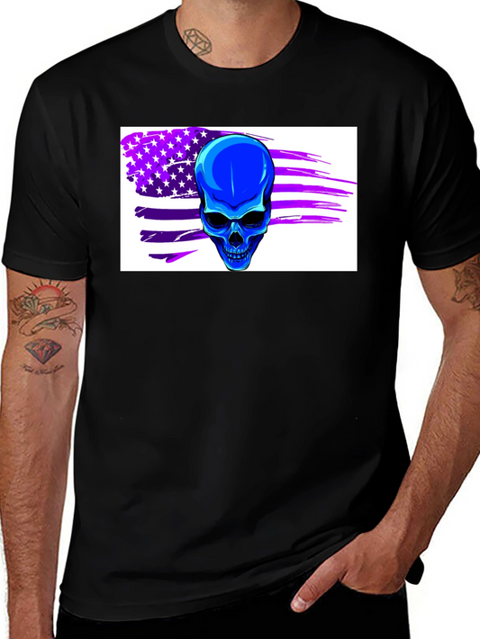 Skull Flag Graphic Tee - Dark Shirt