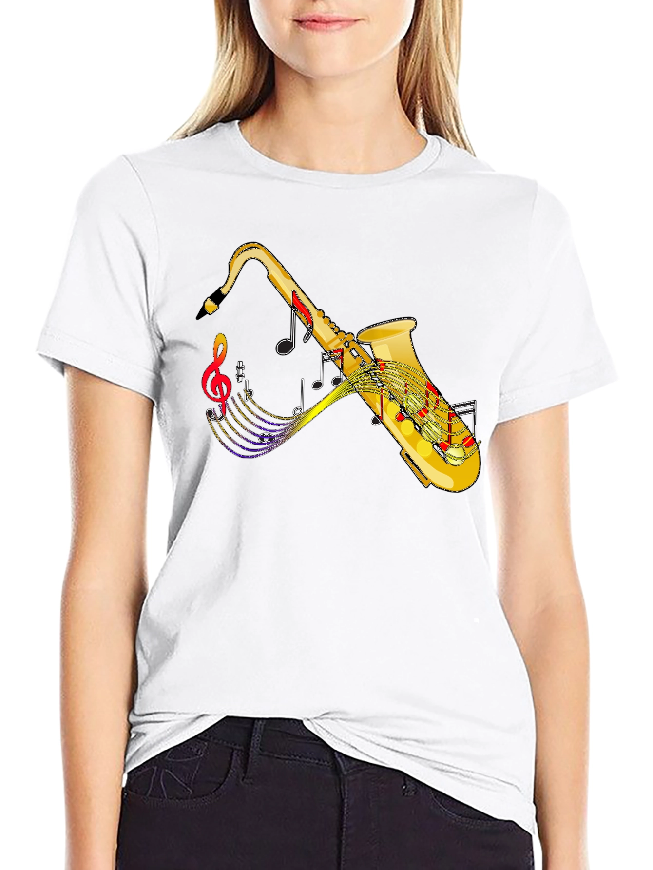 Saxophone Music Notes T-Shirt