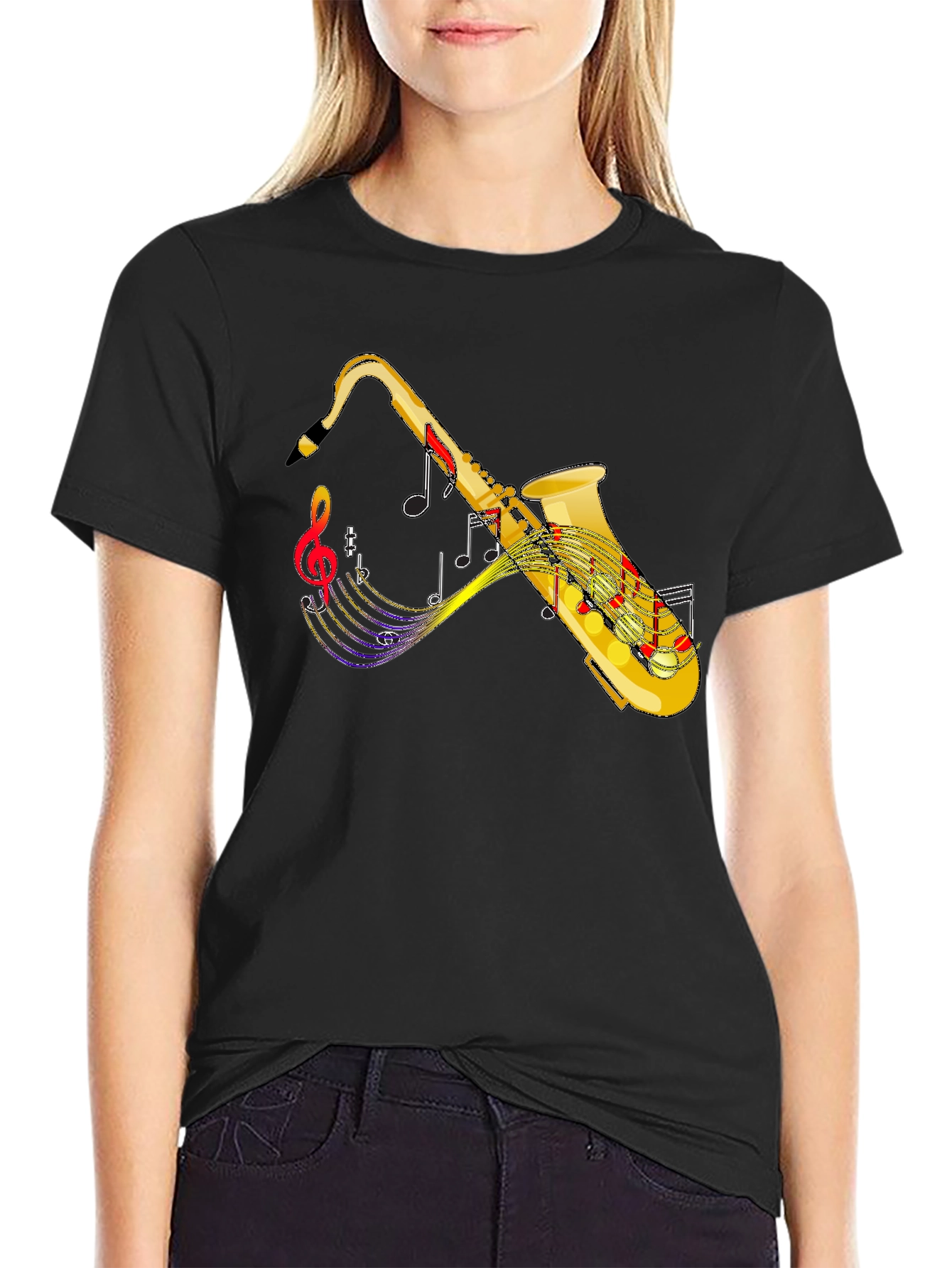 Saxophone Music Notes T-Shirt