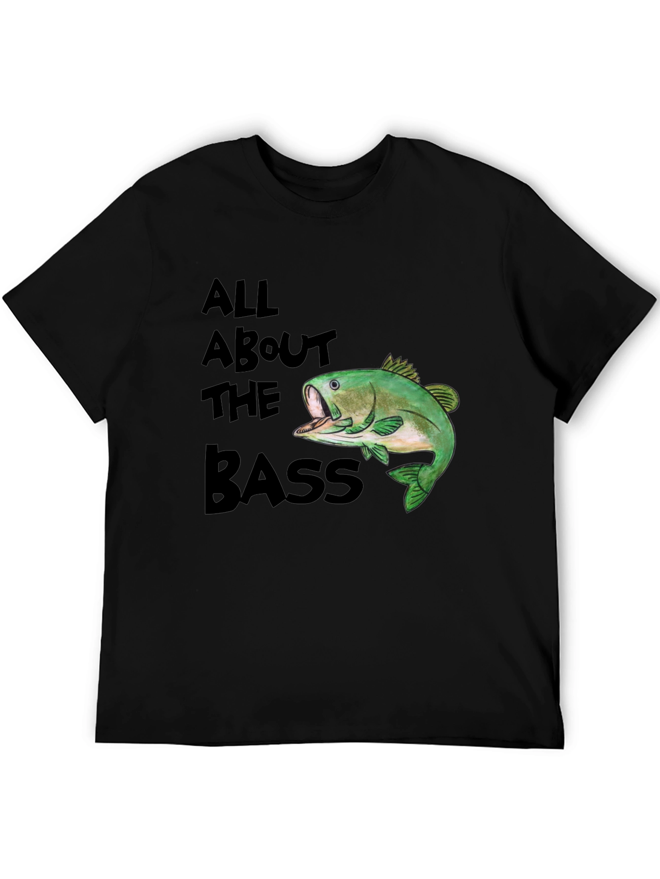All About The Bass T-Shirt - Fishing Graphic Tee