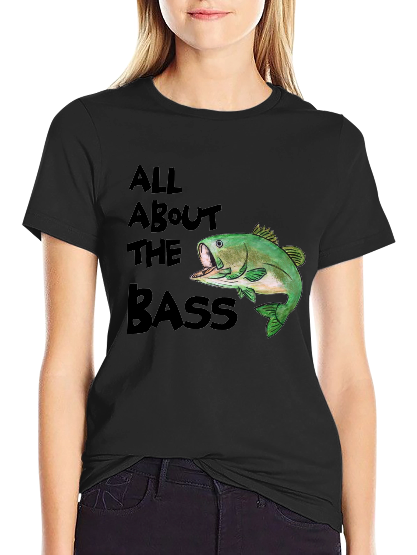 All About The Bass T-Shirt - Fishing Graphic Tee