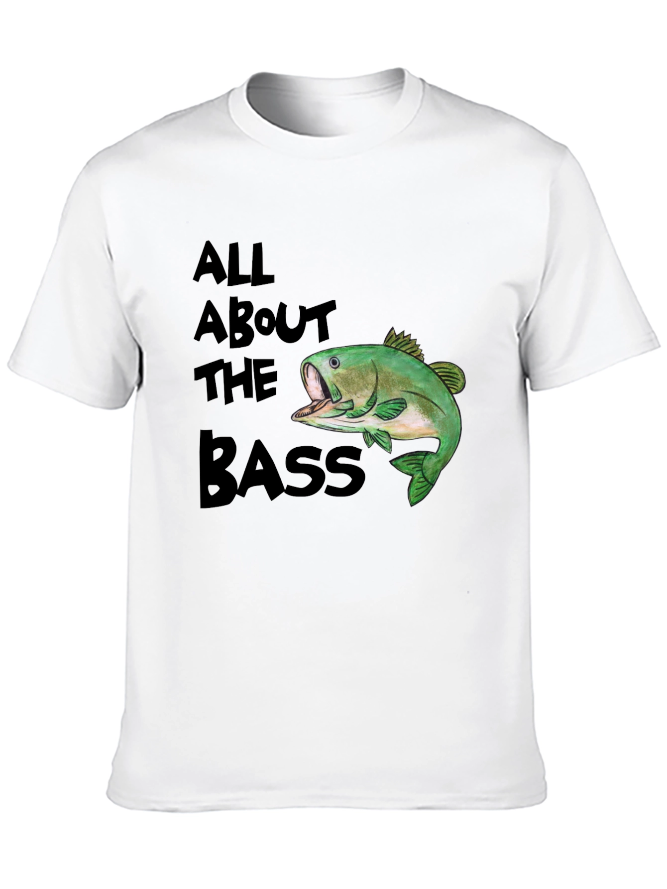 All About The Bass T-Shirt - Fishing Graphic Tee