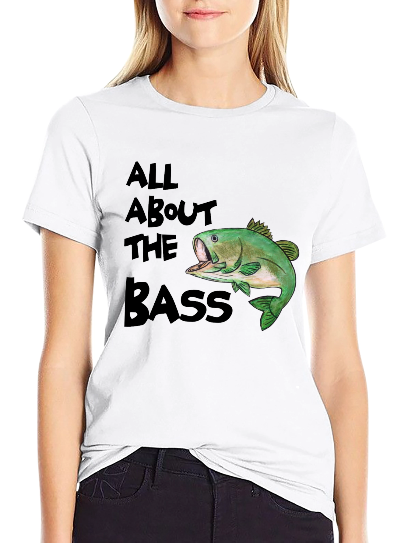 All About The Bass T-Shirt - Fishing Graphic Tee