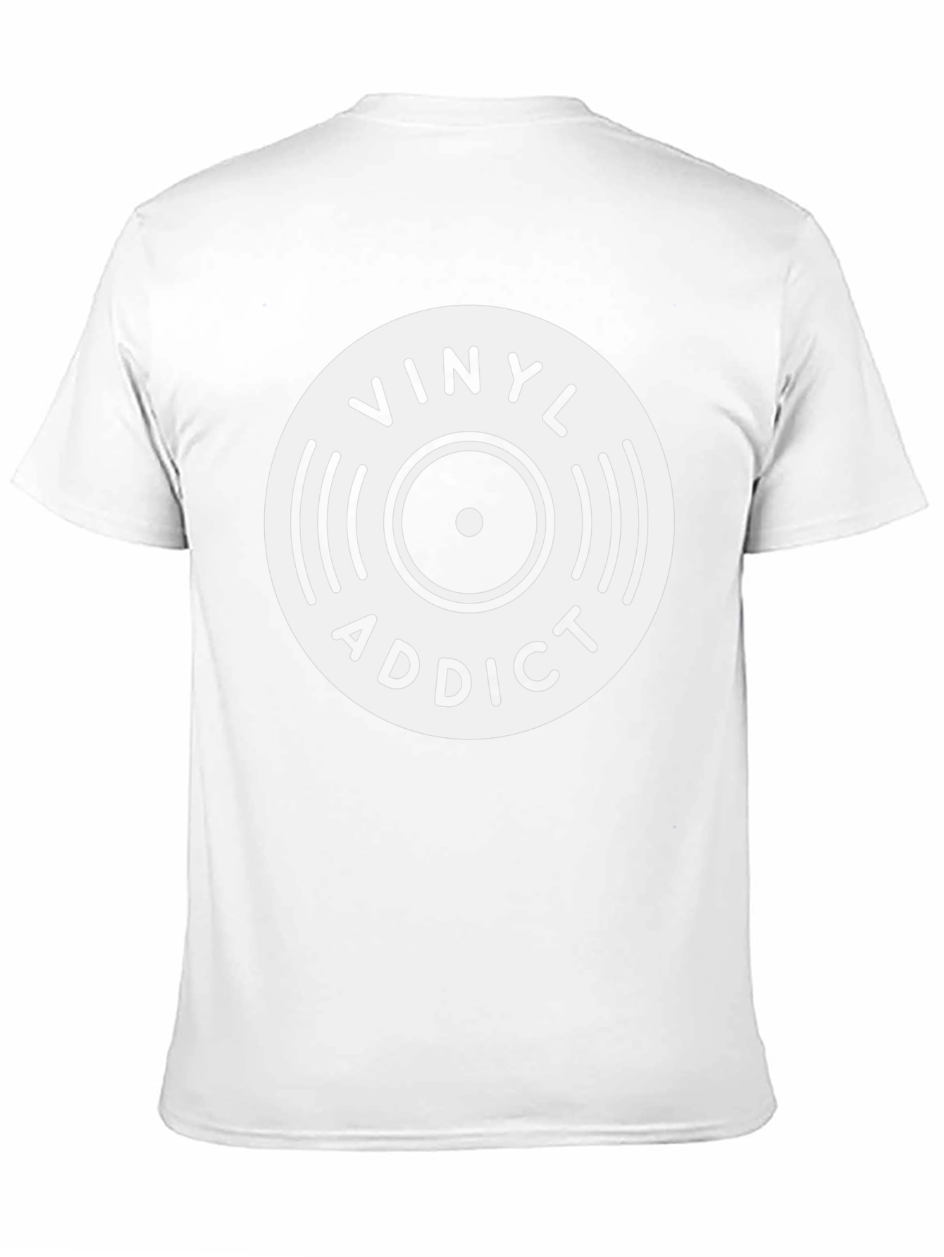 Vinyl Addict Graphic Tee - Black Cotton T-Shirt