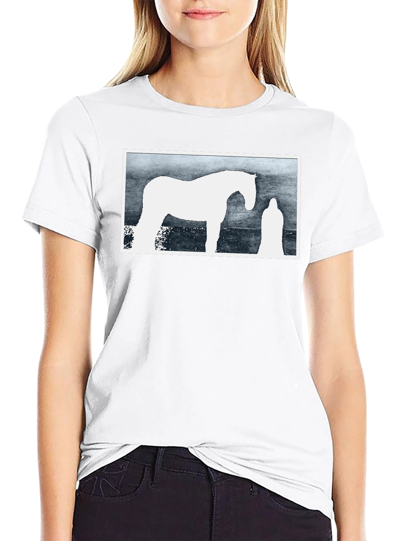 Horse Graphic Black T-Shirt