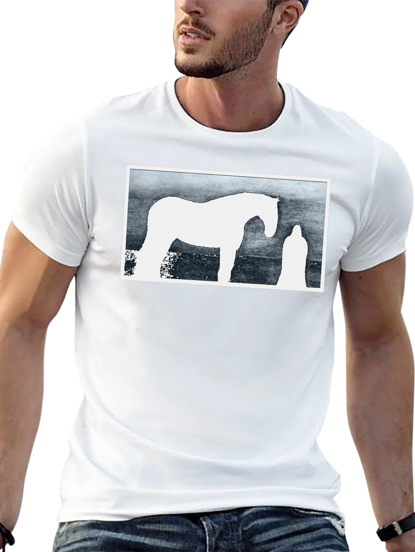 Horse Graphic Black T-Shirt