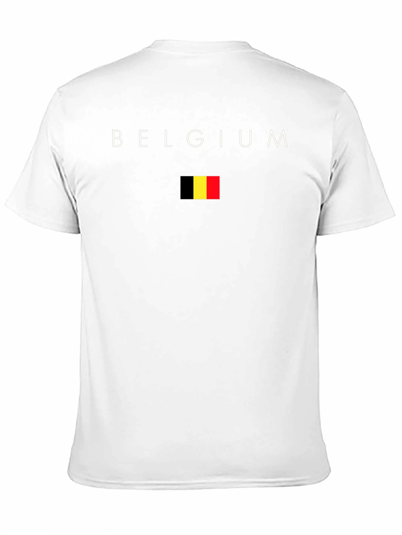 Belgium Flag Graphic Tee - Black T-Shirt
