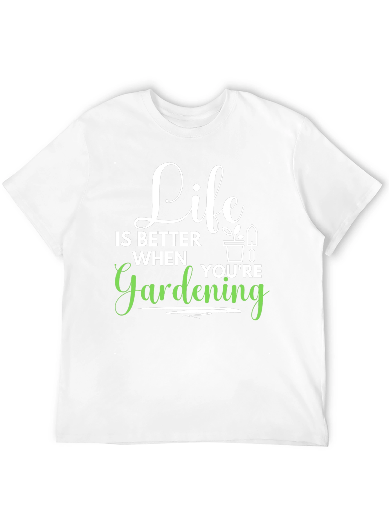 Life is Better Gardening T-Shirt - Black