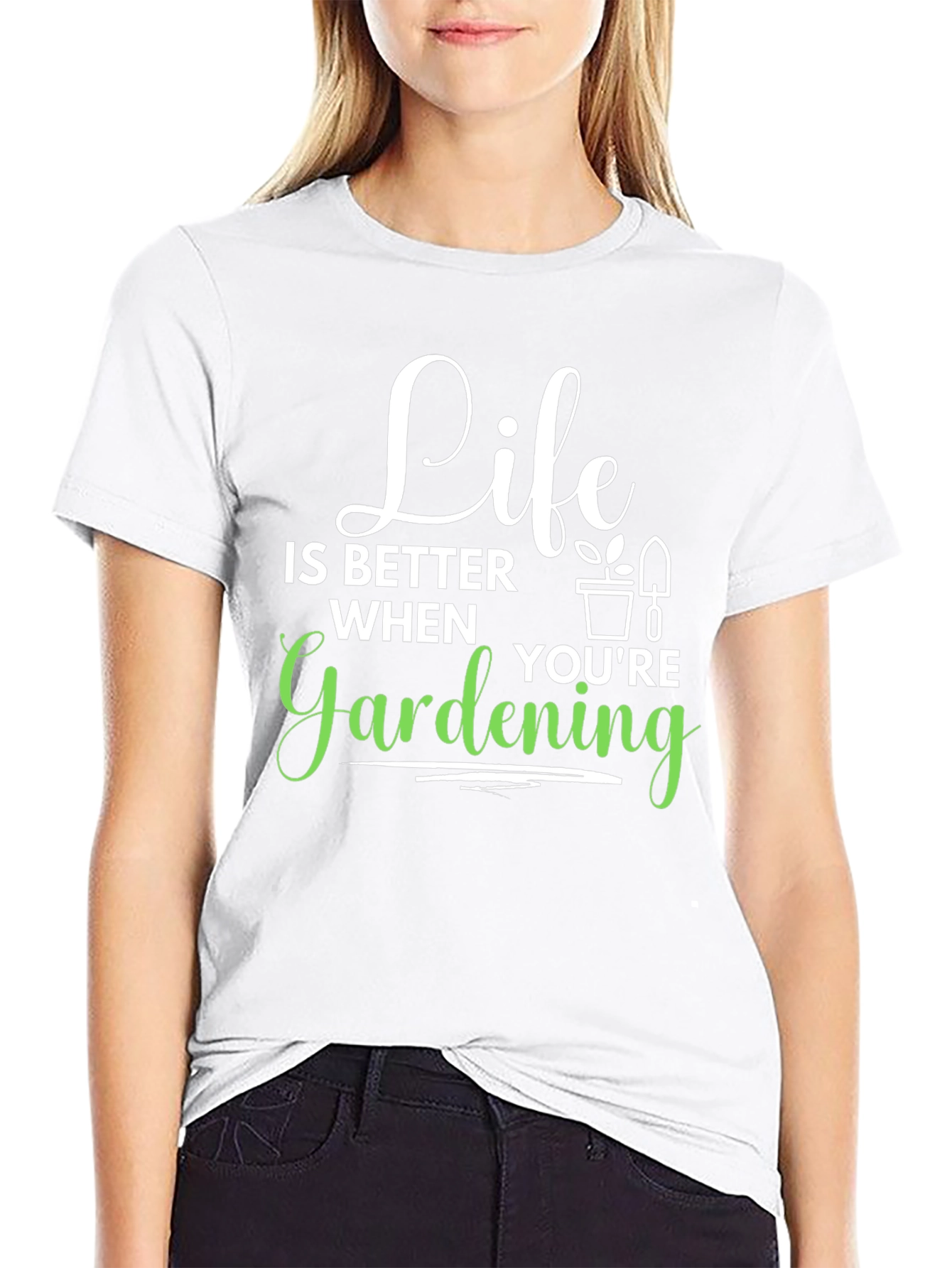 Life is Better Gardening T-Shirt - Black