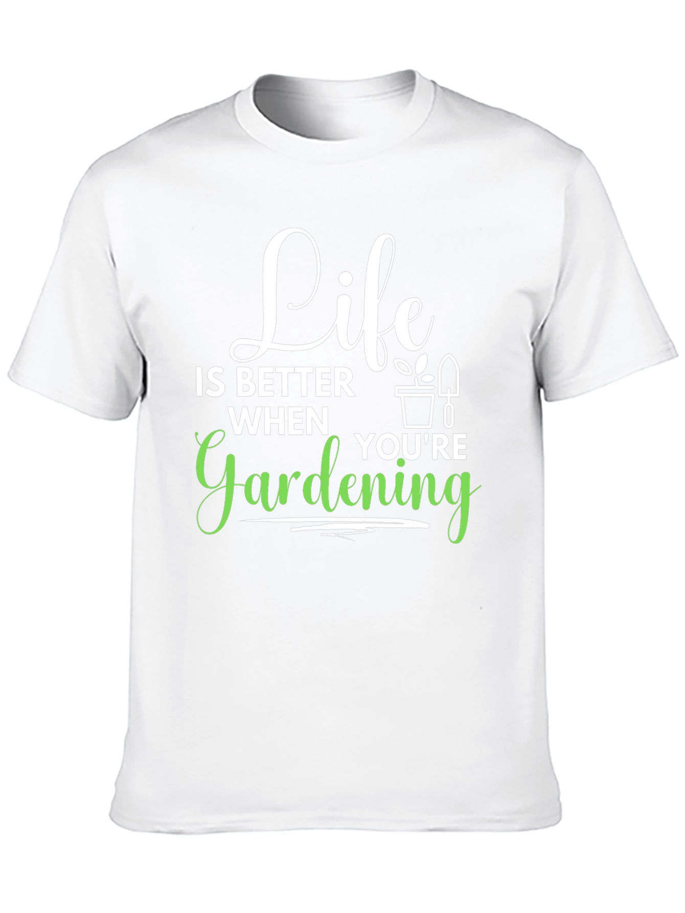 Life is Better Gardening T-Shirt - Black