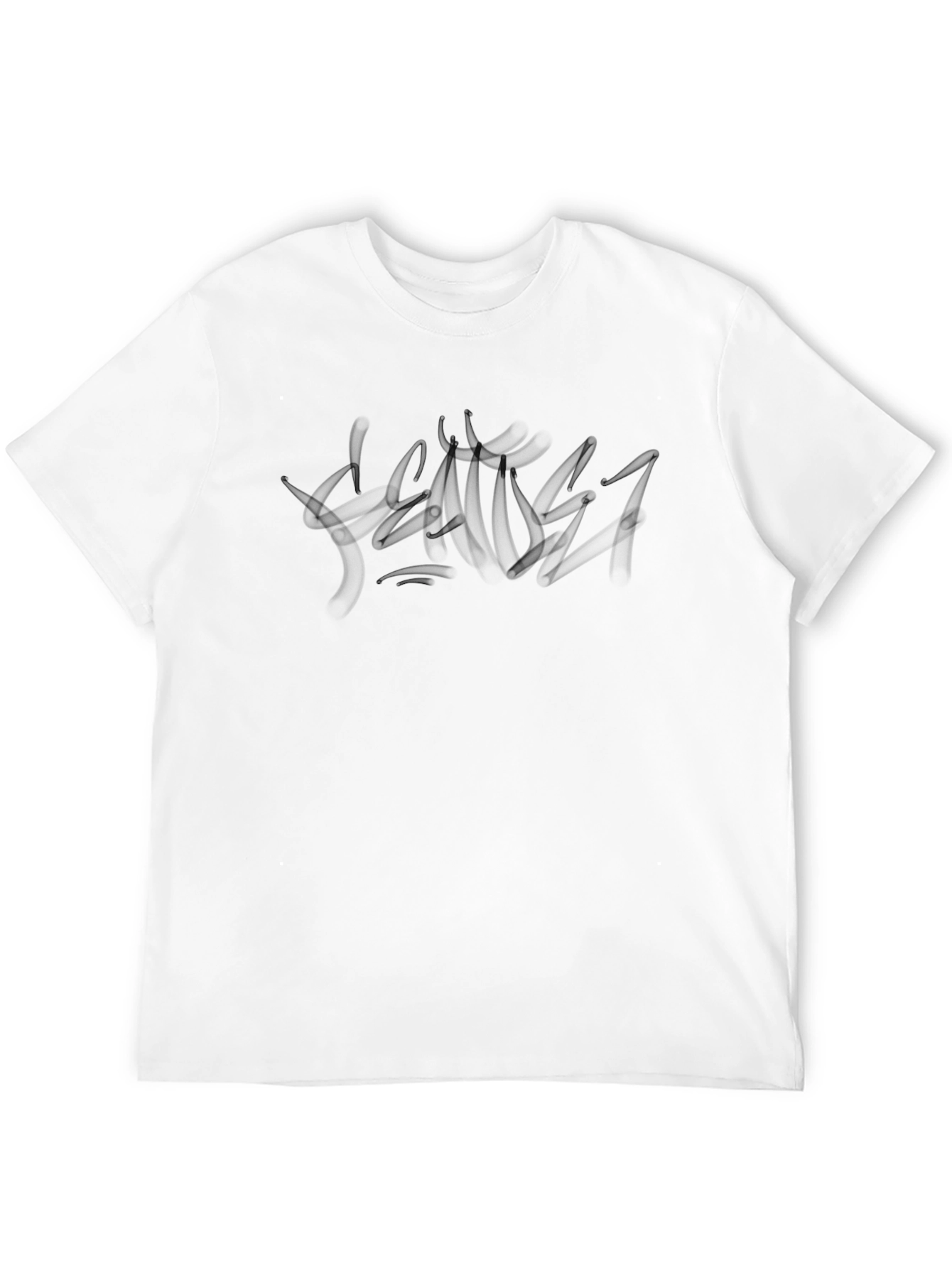 Mens Black Graphic Print T-Shirt - Casual Style