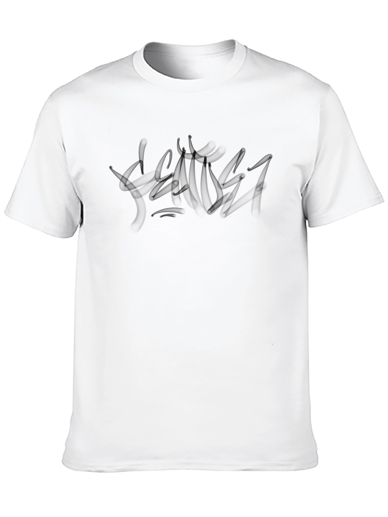 Mens Black Graphic Print T-Shirt - Casual Style