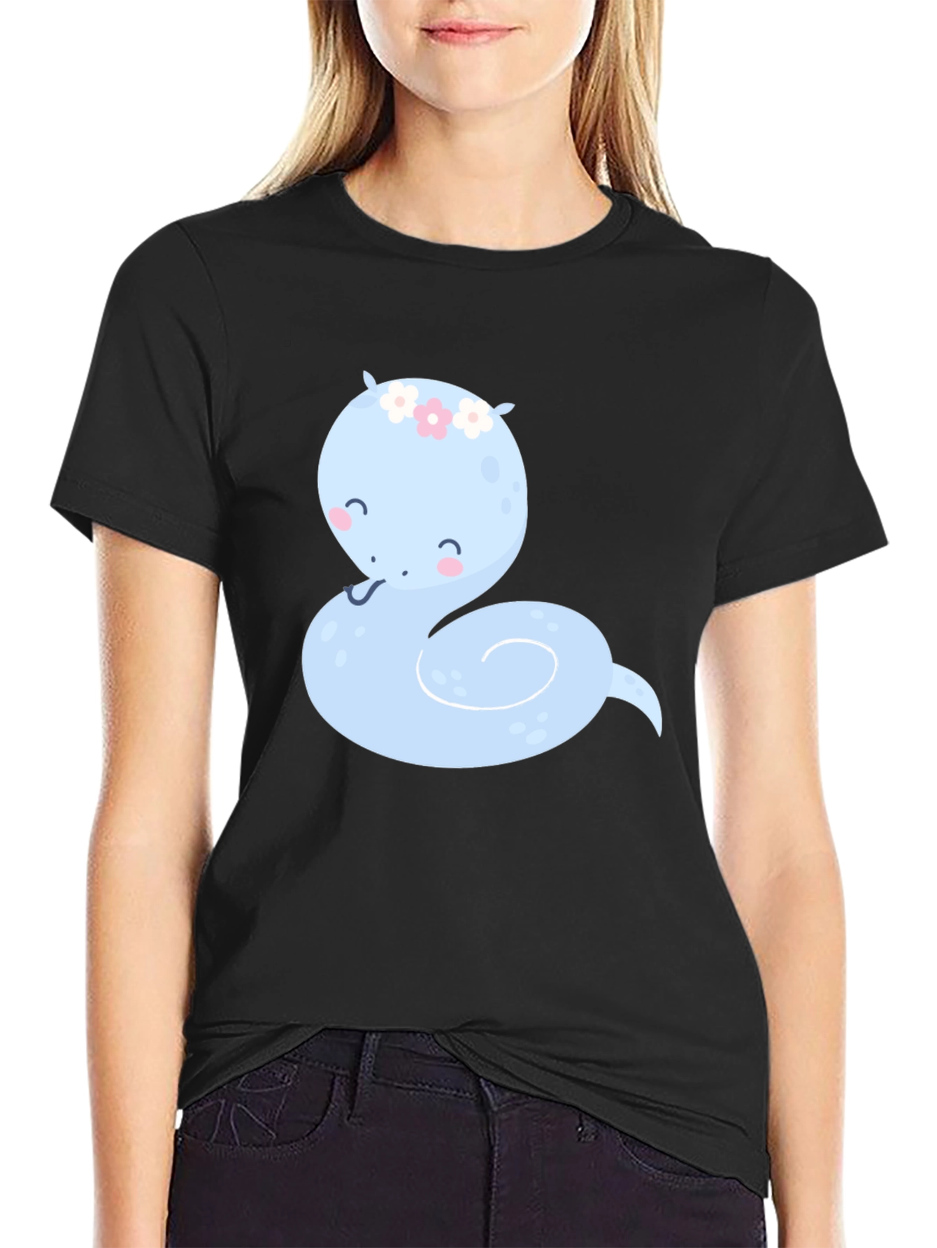 Cute Cartoon Snake T-Shirt