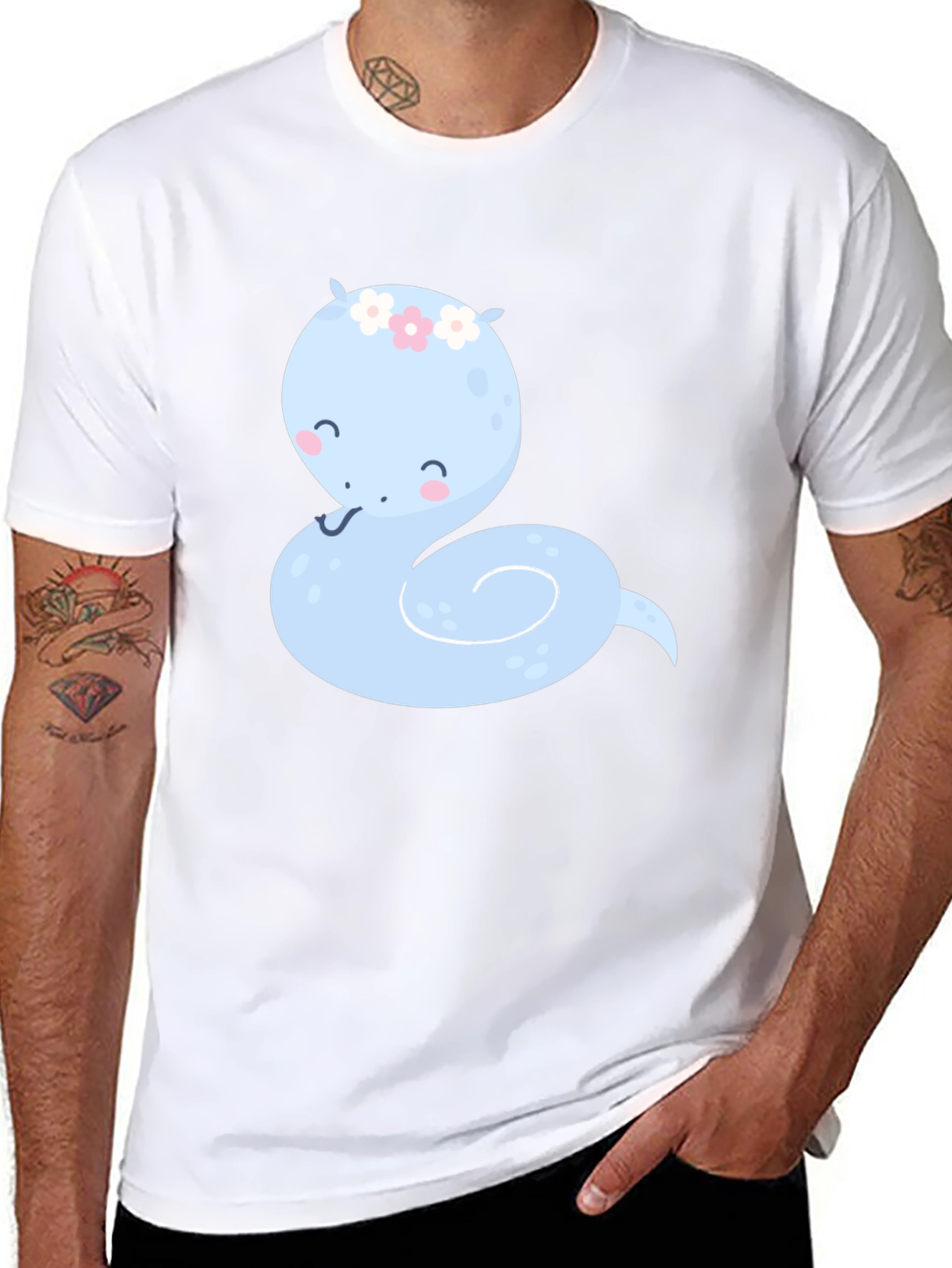 Cute Cartoon Snake T-Shirt