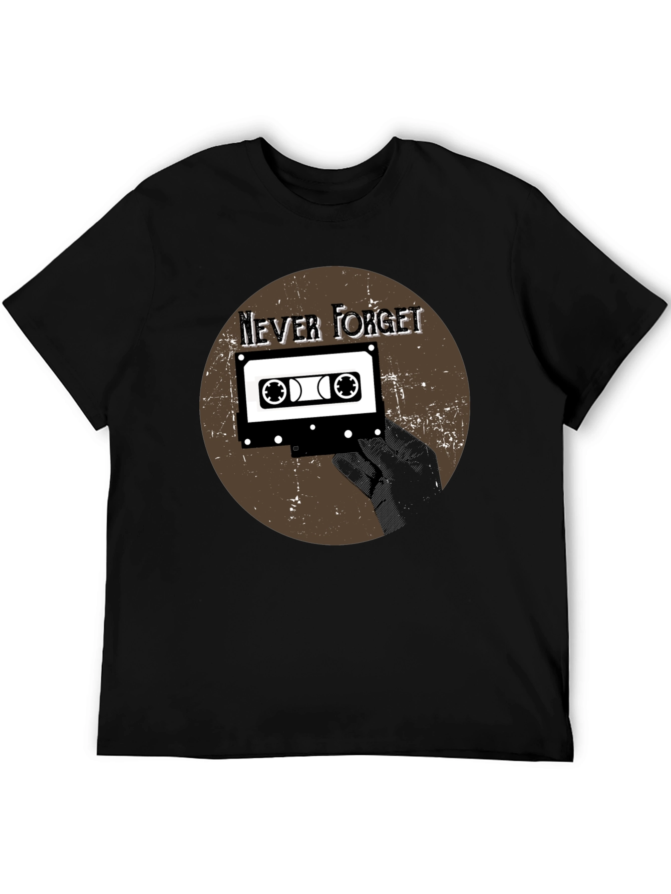 Retro Cassette Tape Graphic Tee - Never Forget