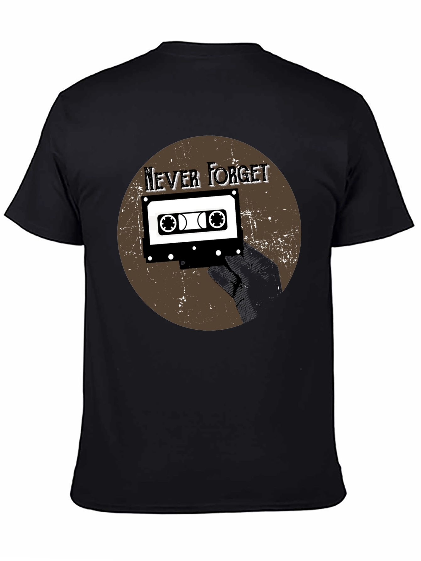 Retro Cassette Tape Graphic Tee - Never Forget