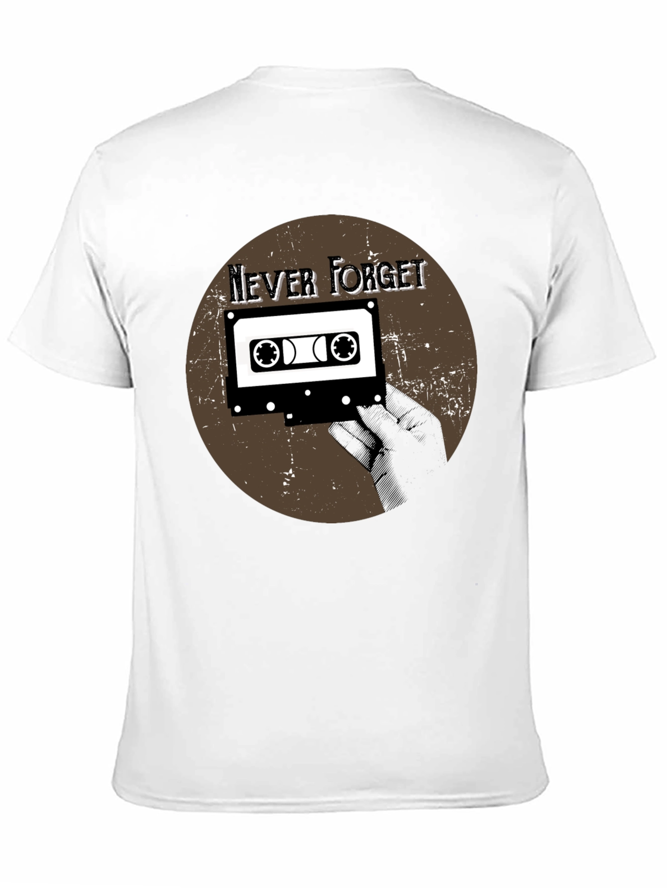 Retro Cassette Tape Graphic Tee - Never Forget