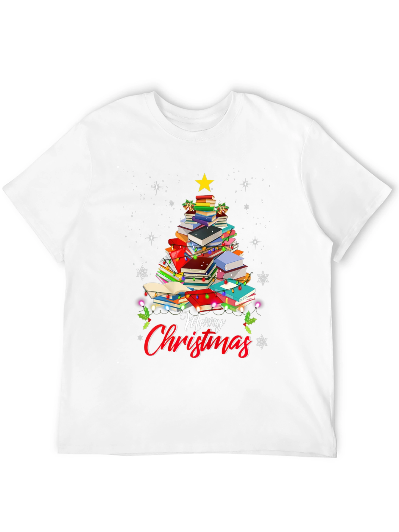 Book Christmas Tree T-Shirt