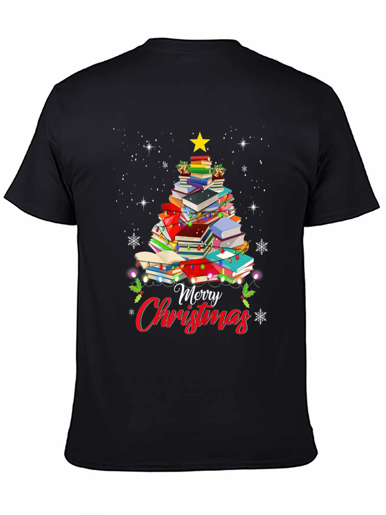 Book Christmas Tree T-Shirt