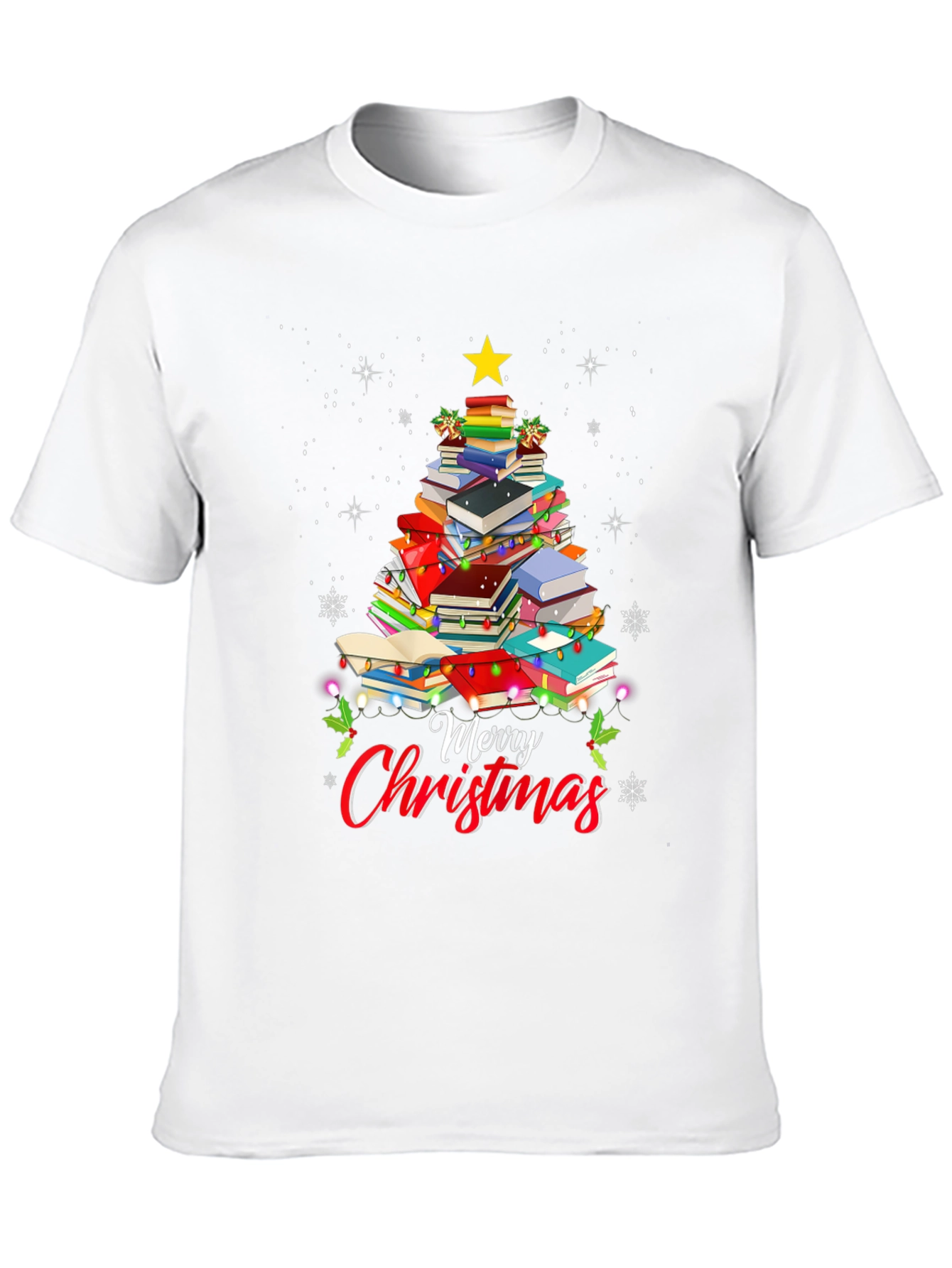 Book Christmas Tree T-Shirt