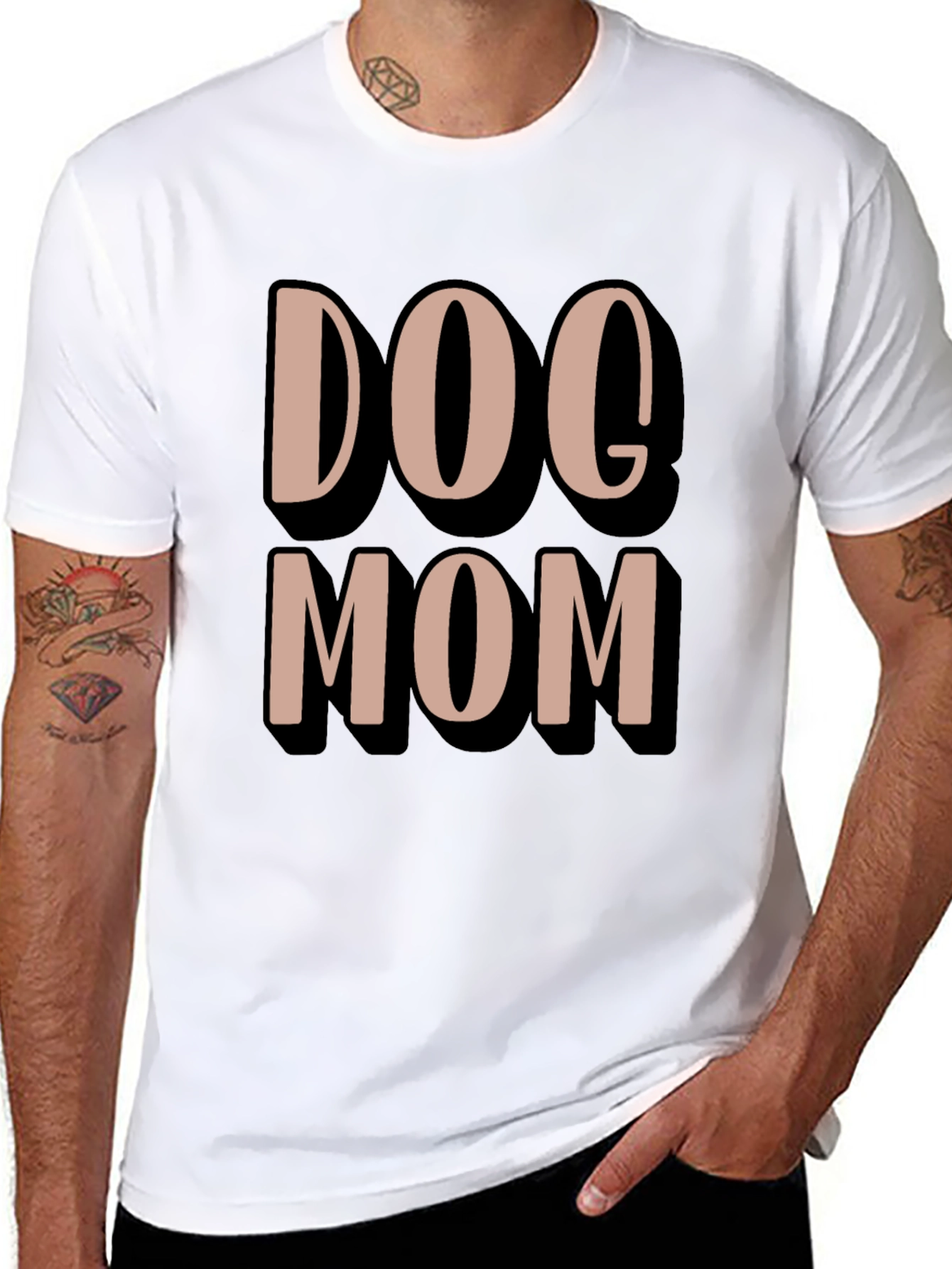 Dog Mom Graphic Tee - Casual Comfort T-Shirt