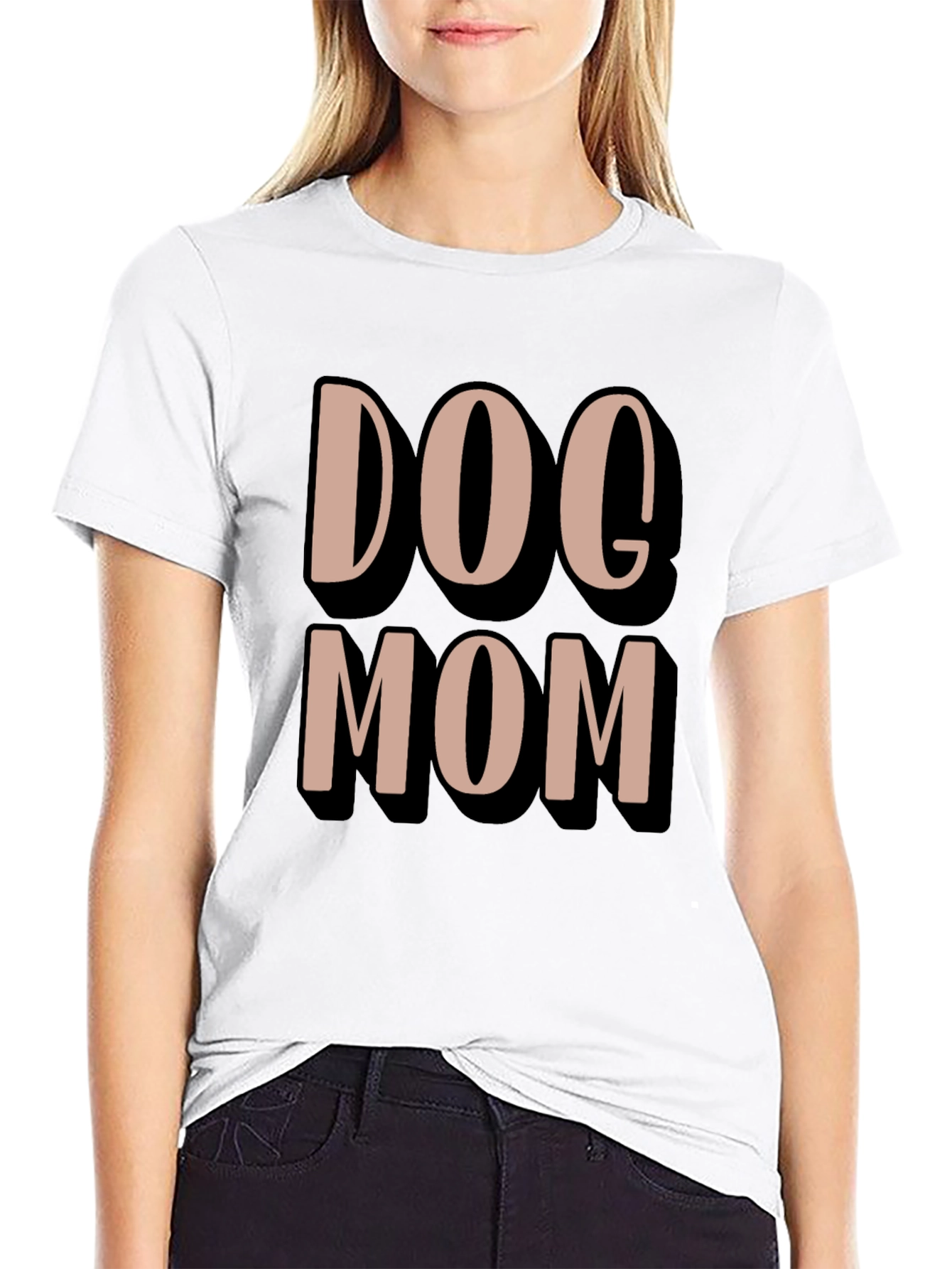 Dog Mom Graphic Tee - Casual Comfort T-Shirt