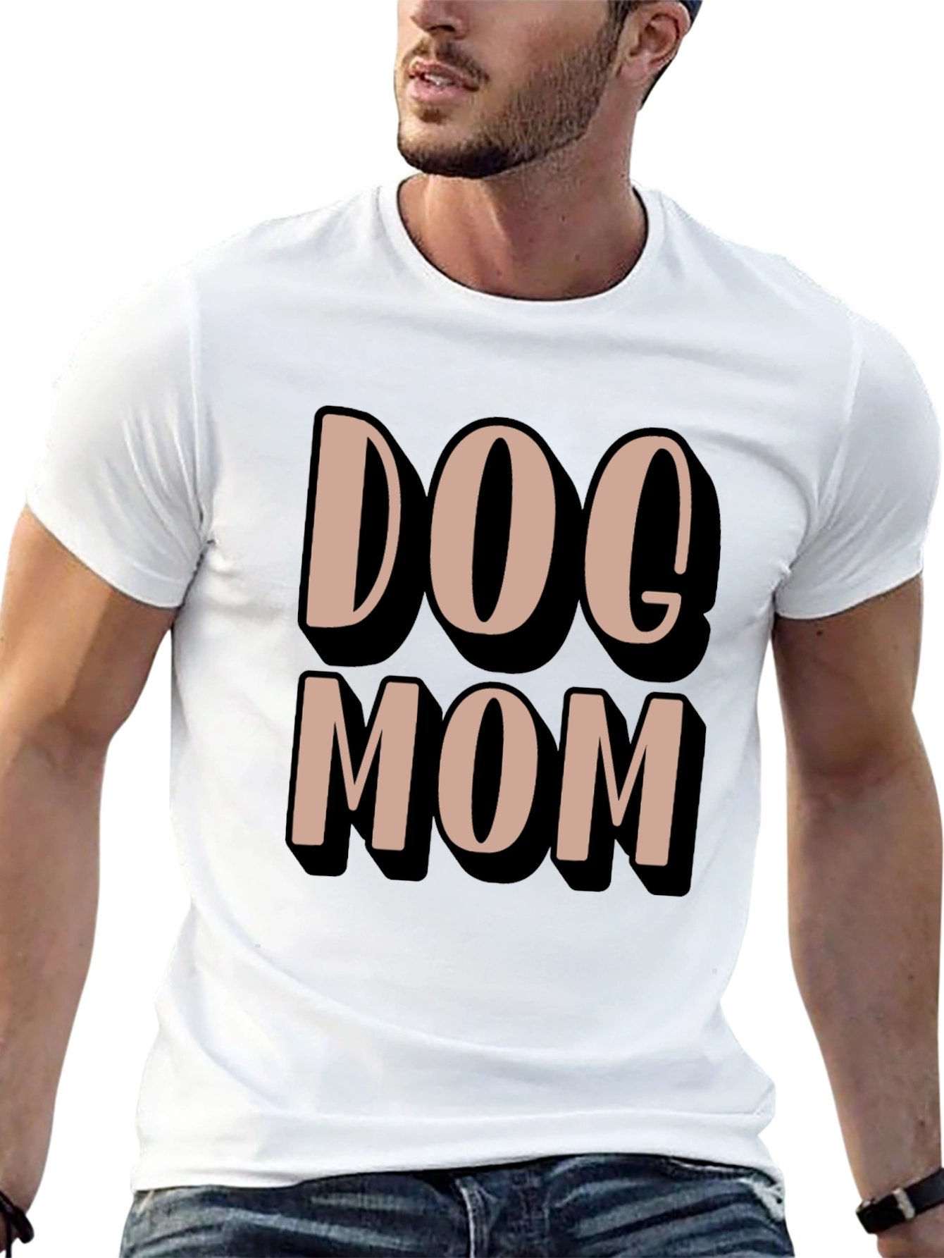 Dog Mom Graphic Tee - Casual Comfort T-Shirt