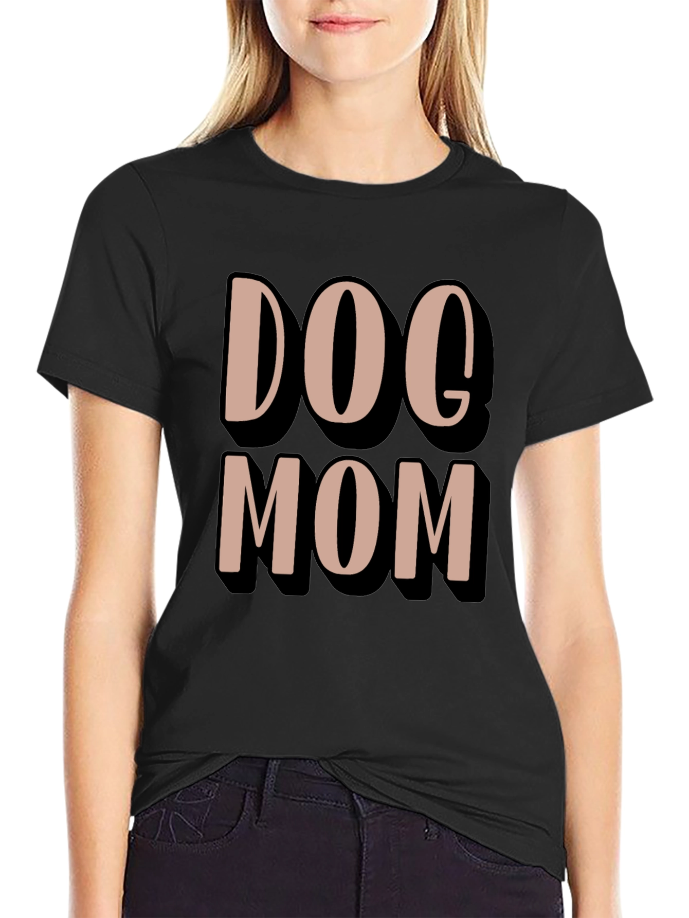 Dog Mom Graphic Tee - Casual Comfort T-Shirt