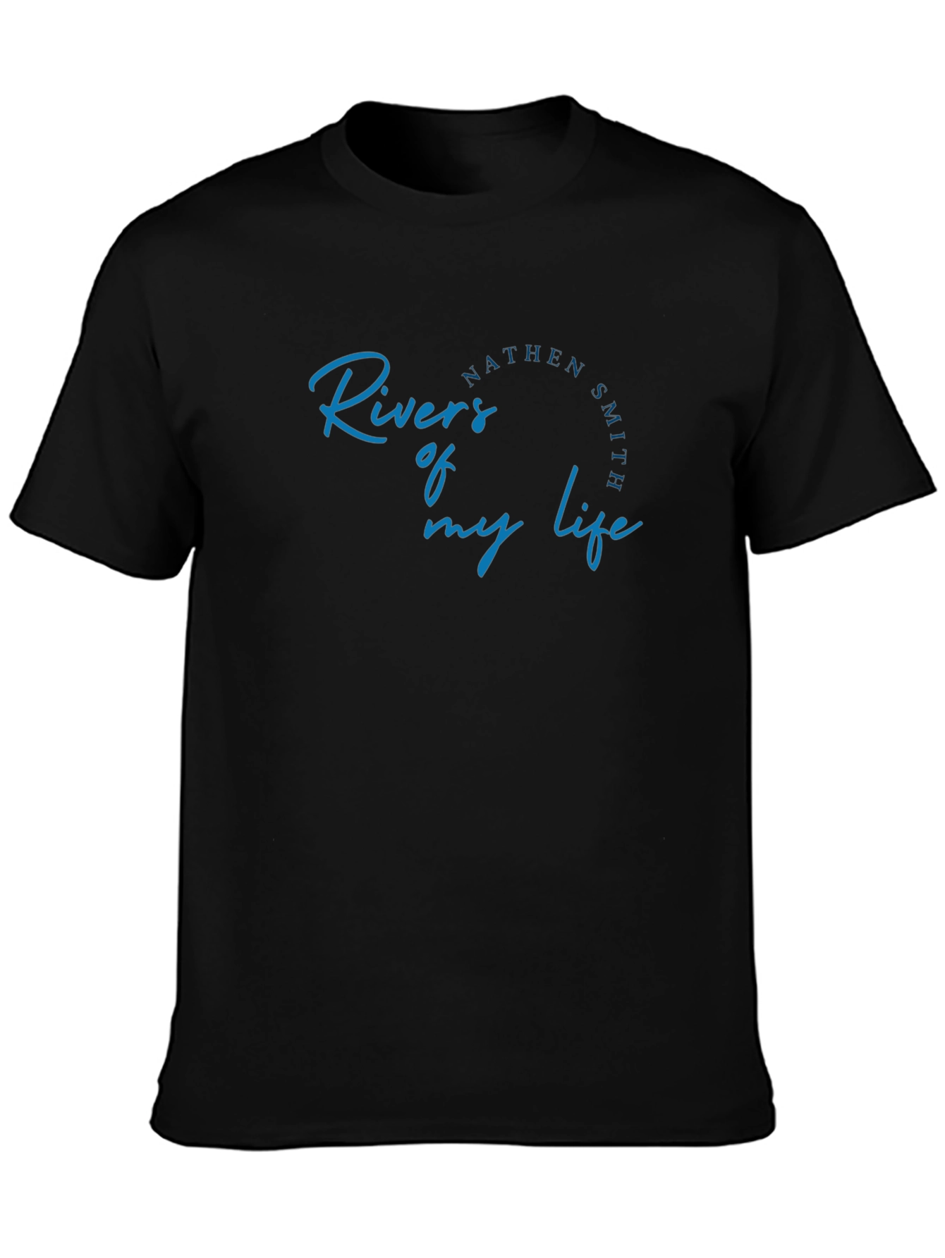 Rivers of My Life Black T-Shirt