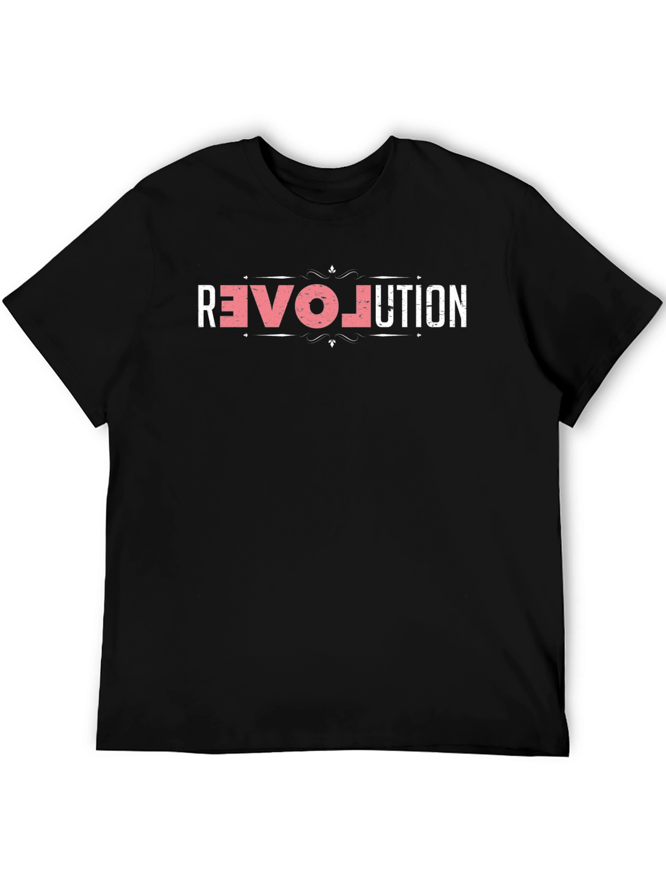 Revolution Graphic Print Black T-Shirt