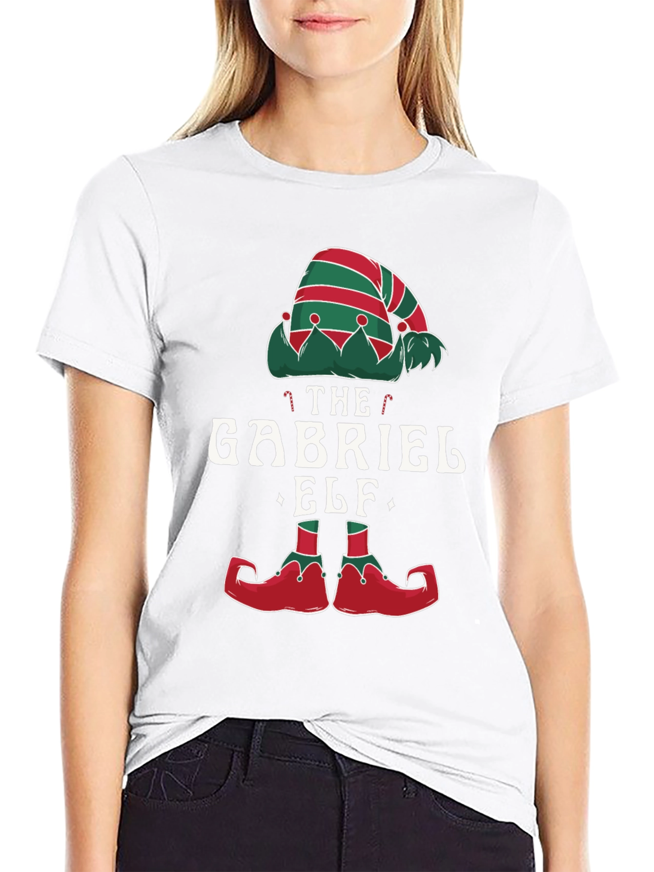 Gabriel Elf Christmas T-Shirt Festive Holiday Tee