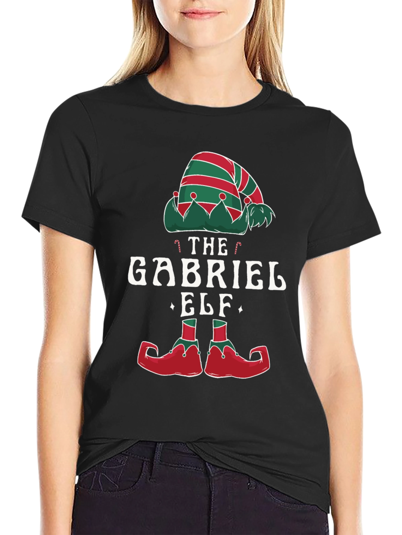 Gabriel Elf Christmas T-Shirt Festive Holiday Tee