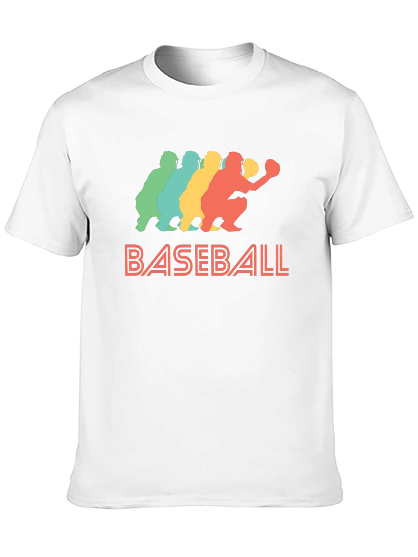 Retro Baseball Catcher Graphic Tee