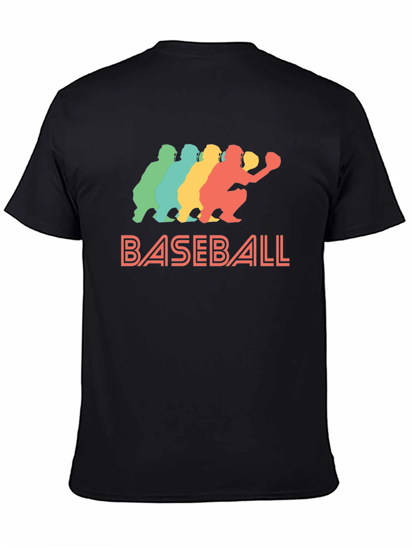 Retro Baseball Catcher Graphic Tee