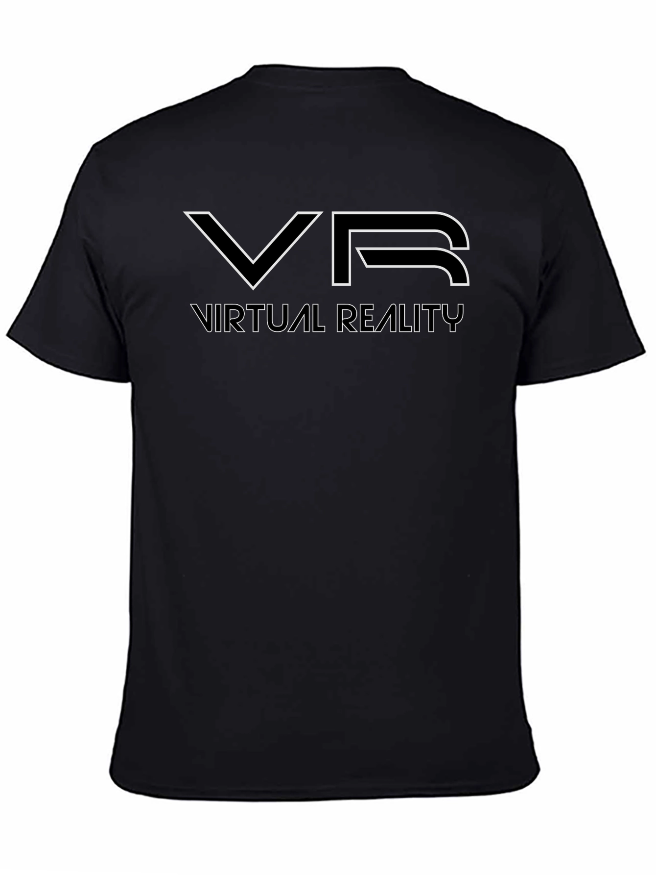 VR Virtual Reality Graphic T-Shirt - Black