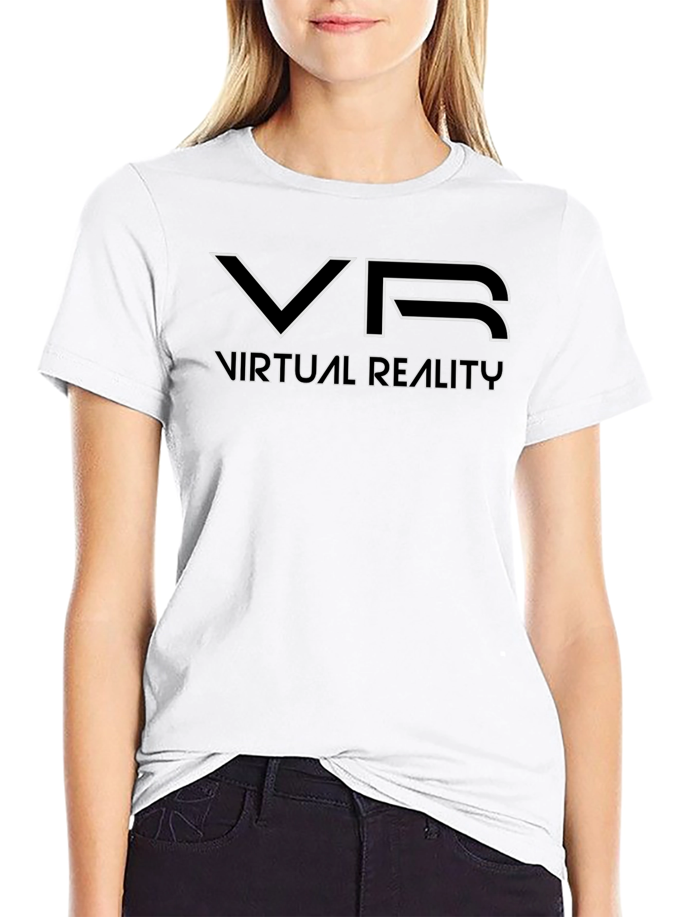 VR Virtual Reality Graphic T-Shirt - Black