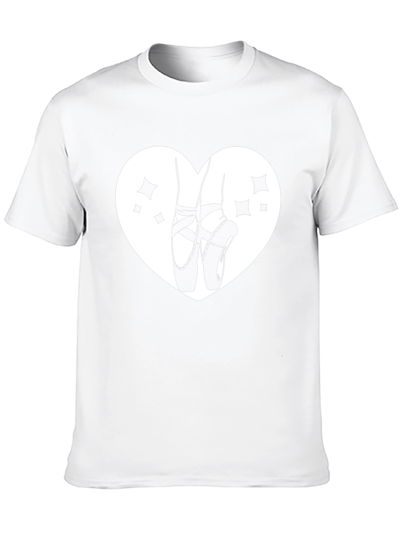 Ballet Love Heart T-Shirt - Dance Tee