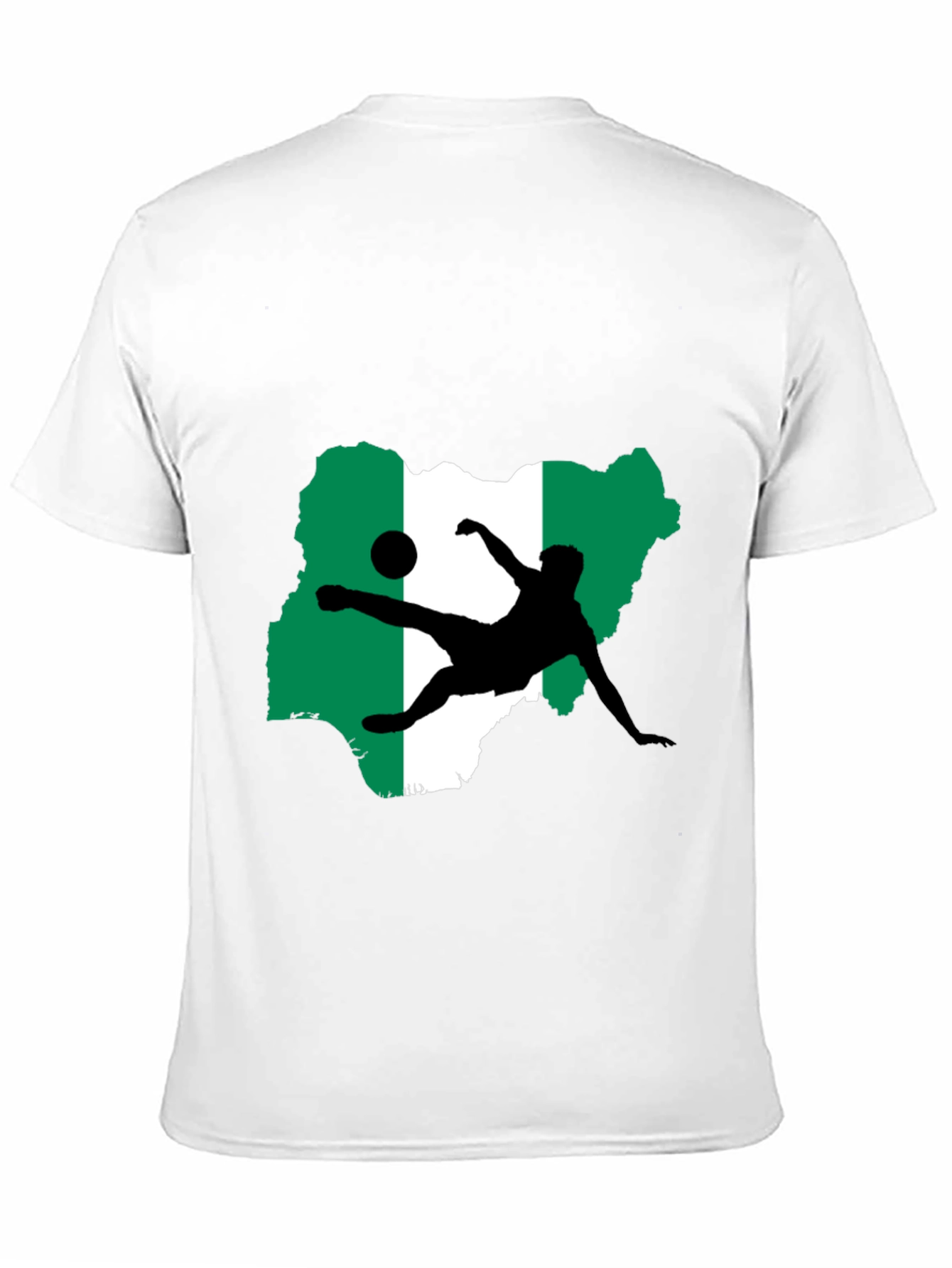 Nigeria Soccer Graphic Tee - Black