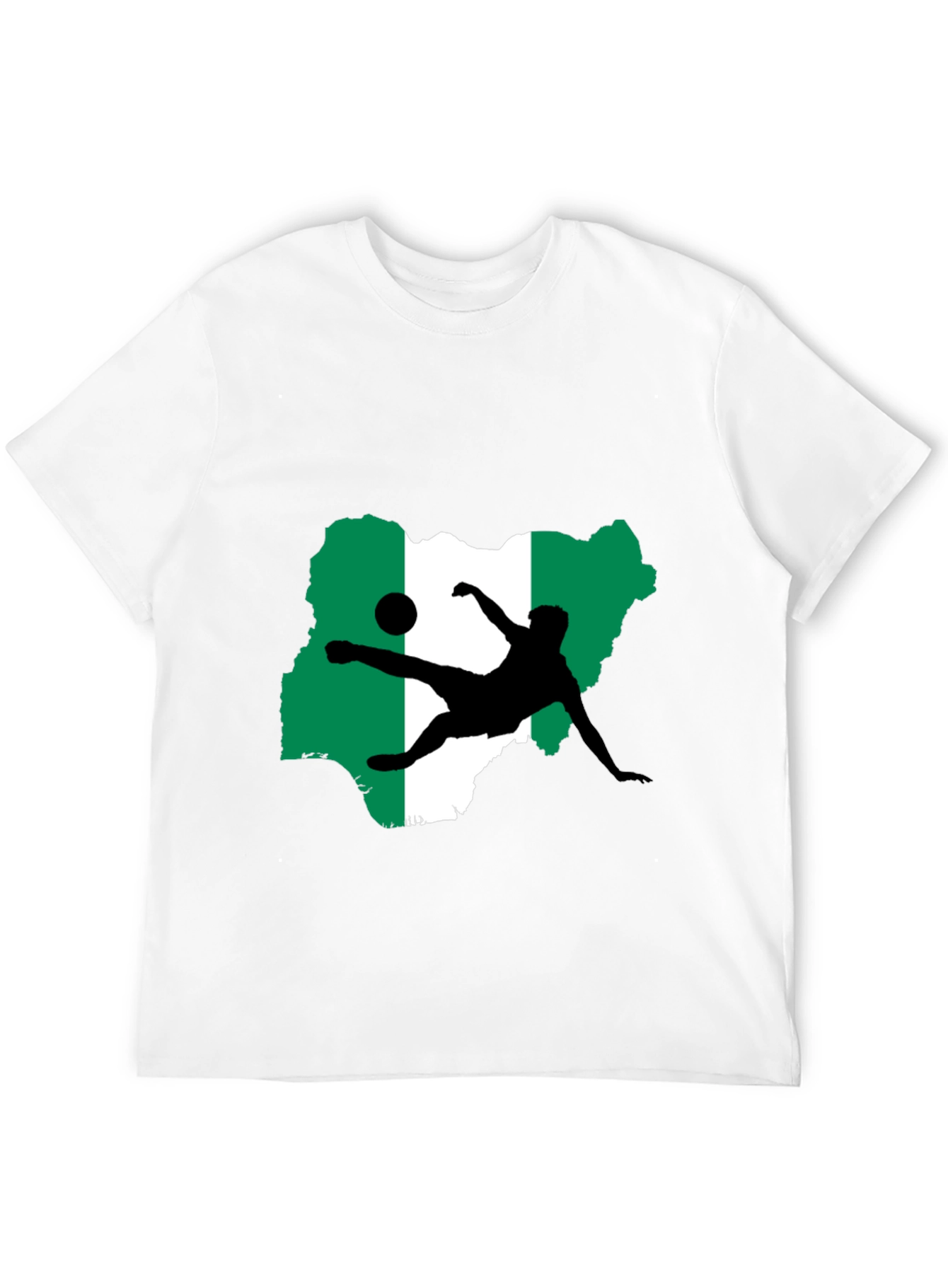 Nigeria Soccer Graphic Tee - Black