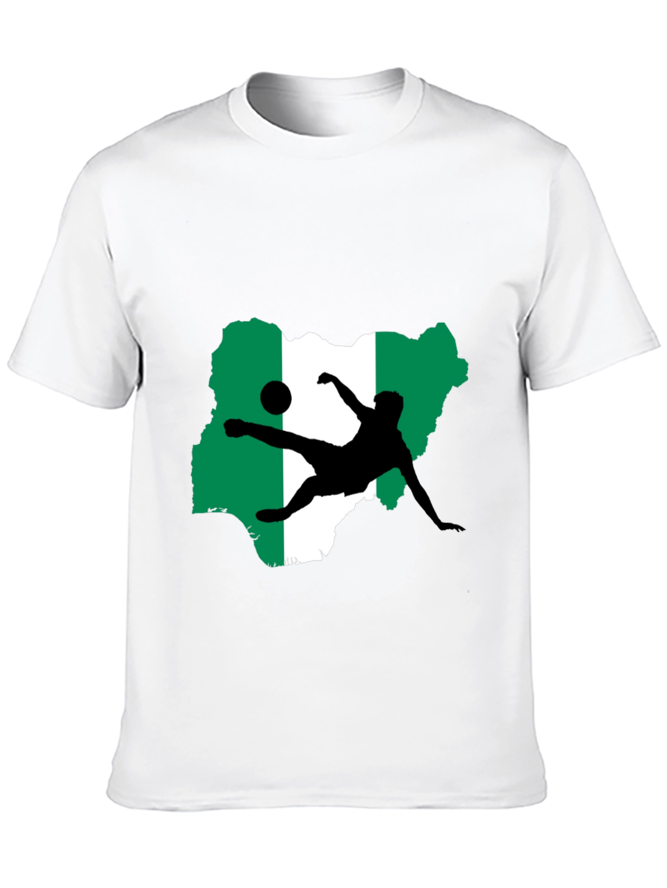 Nigeria Soccer Graphic Tee - Black