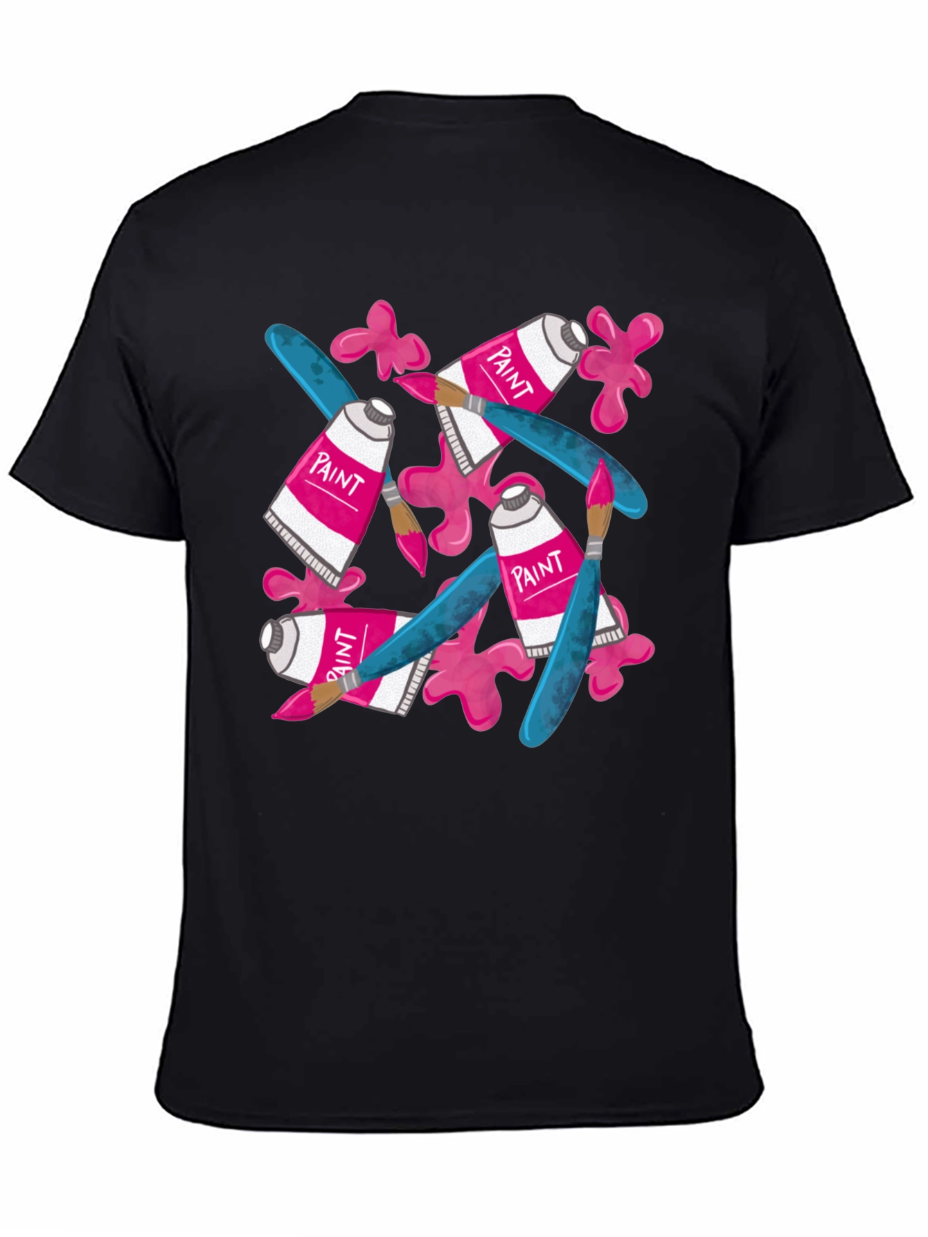 Paint Tubes and Brushes Graphic T-Shirt