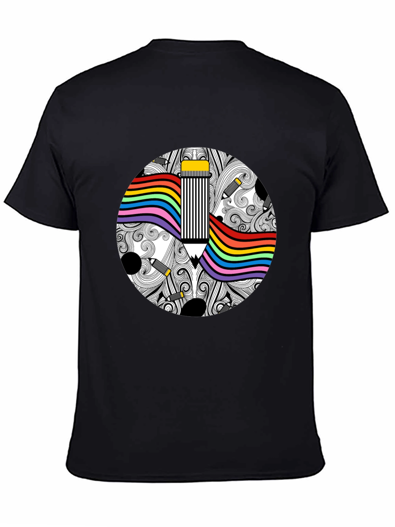 Rainbow Pride Pencil Graphic Tee - Unisex