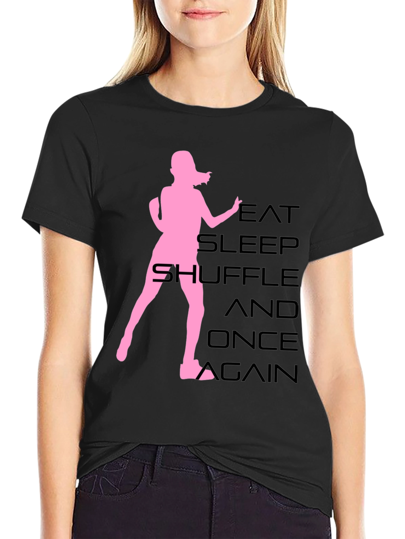 Eat Sleep Shuffle Black T-Shirt