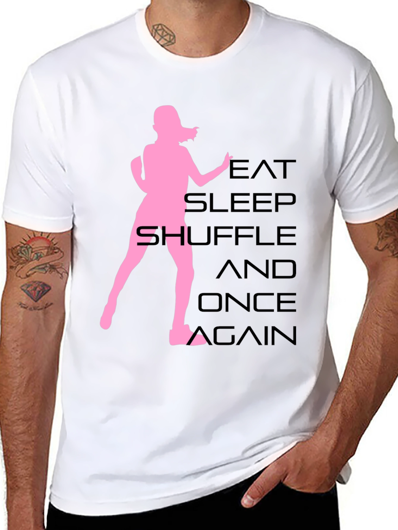 Eat Sleep Shuffle Black T-Shirt