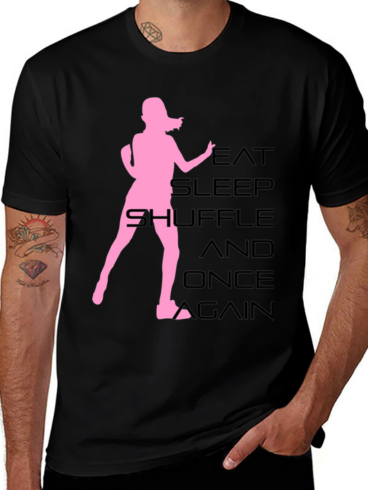 Eat Sleep Shuffle Black T-Shirt