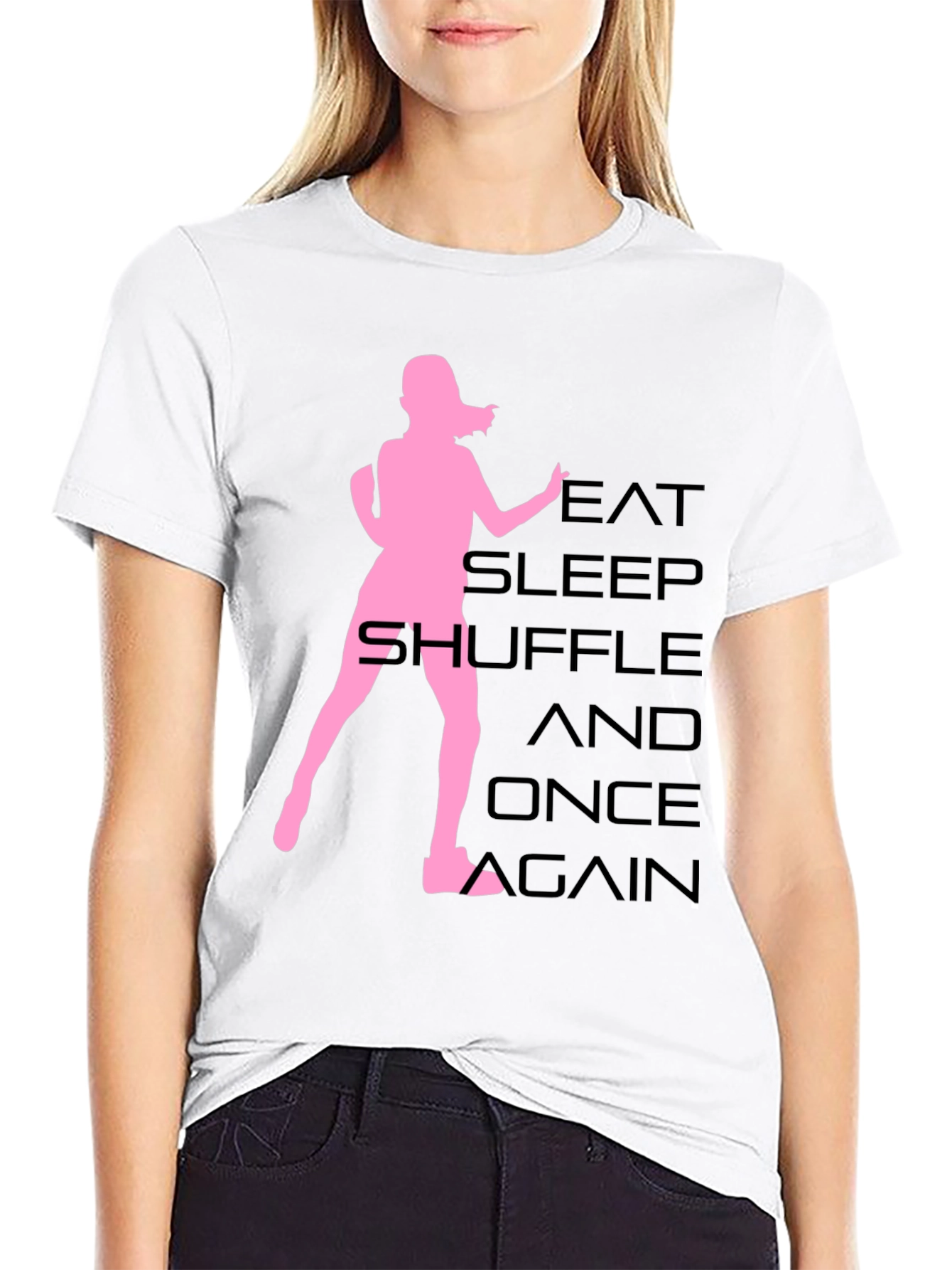 Eat Sleep Shuffle Black T-Shirt