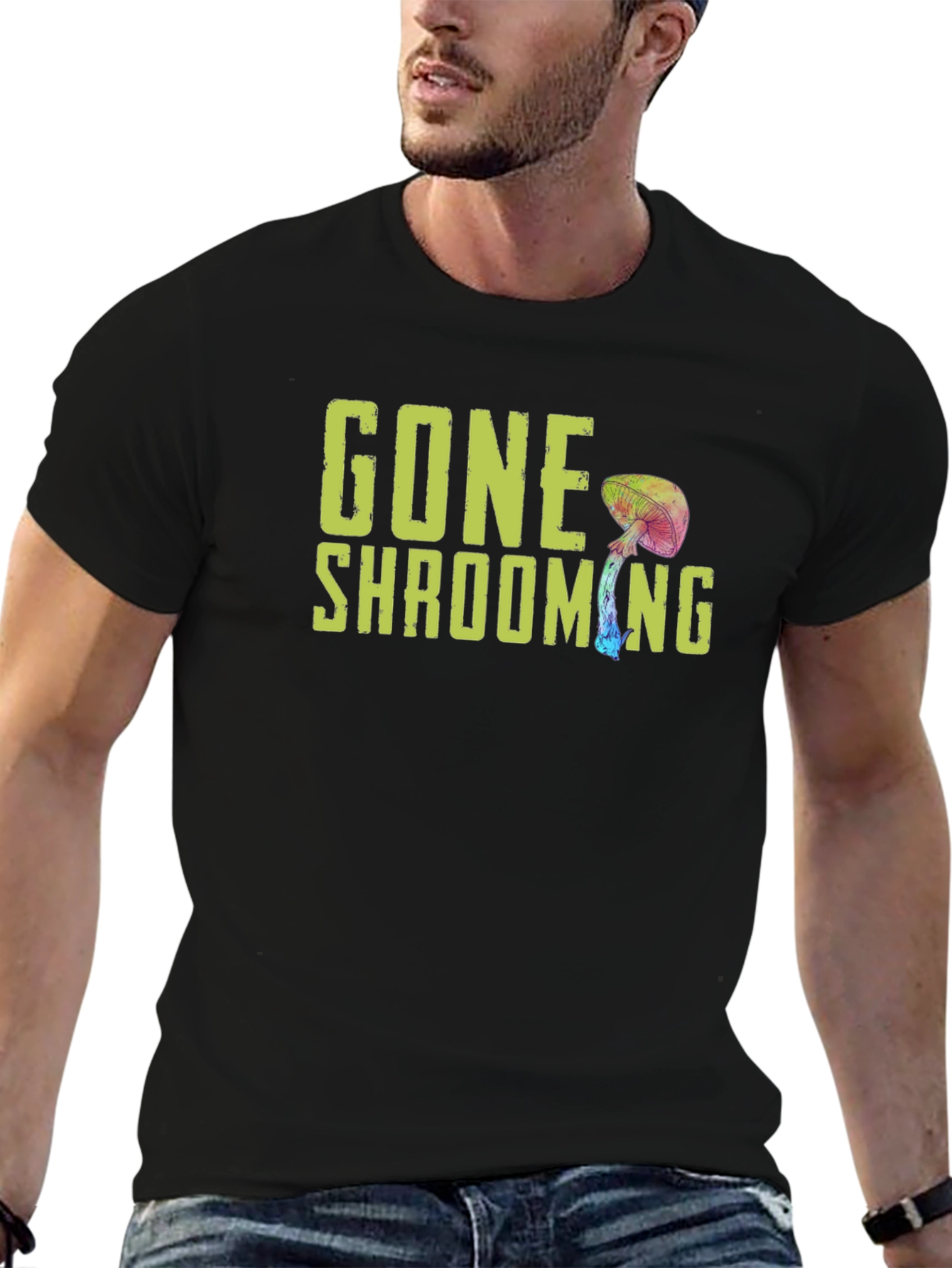 Gone Shrooming Graphic Tee - Funny Mushroom Shirt