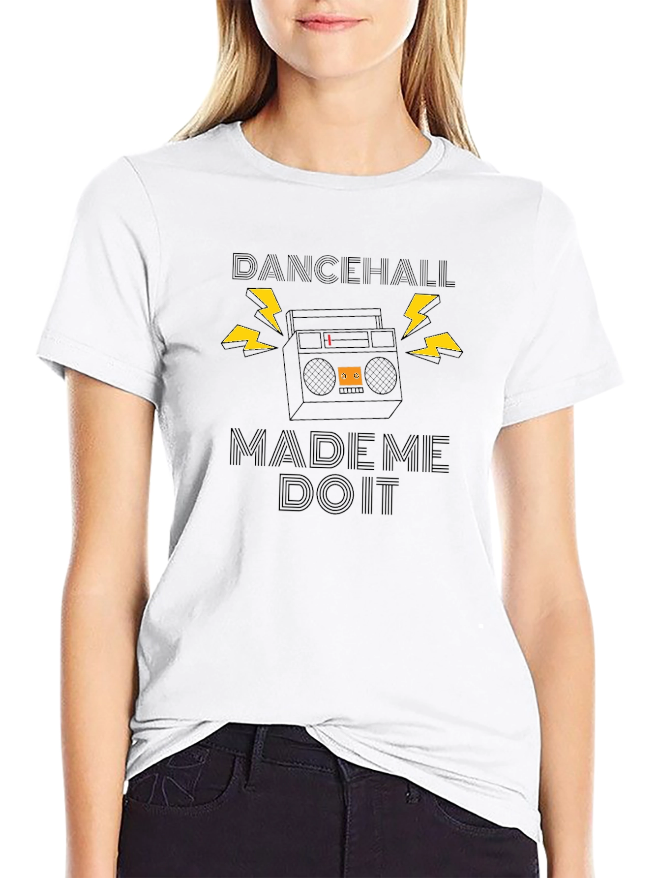 Dancehall Made Me Do It Black T-Shirt