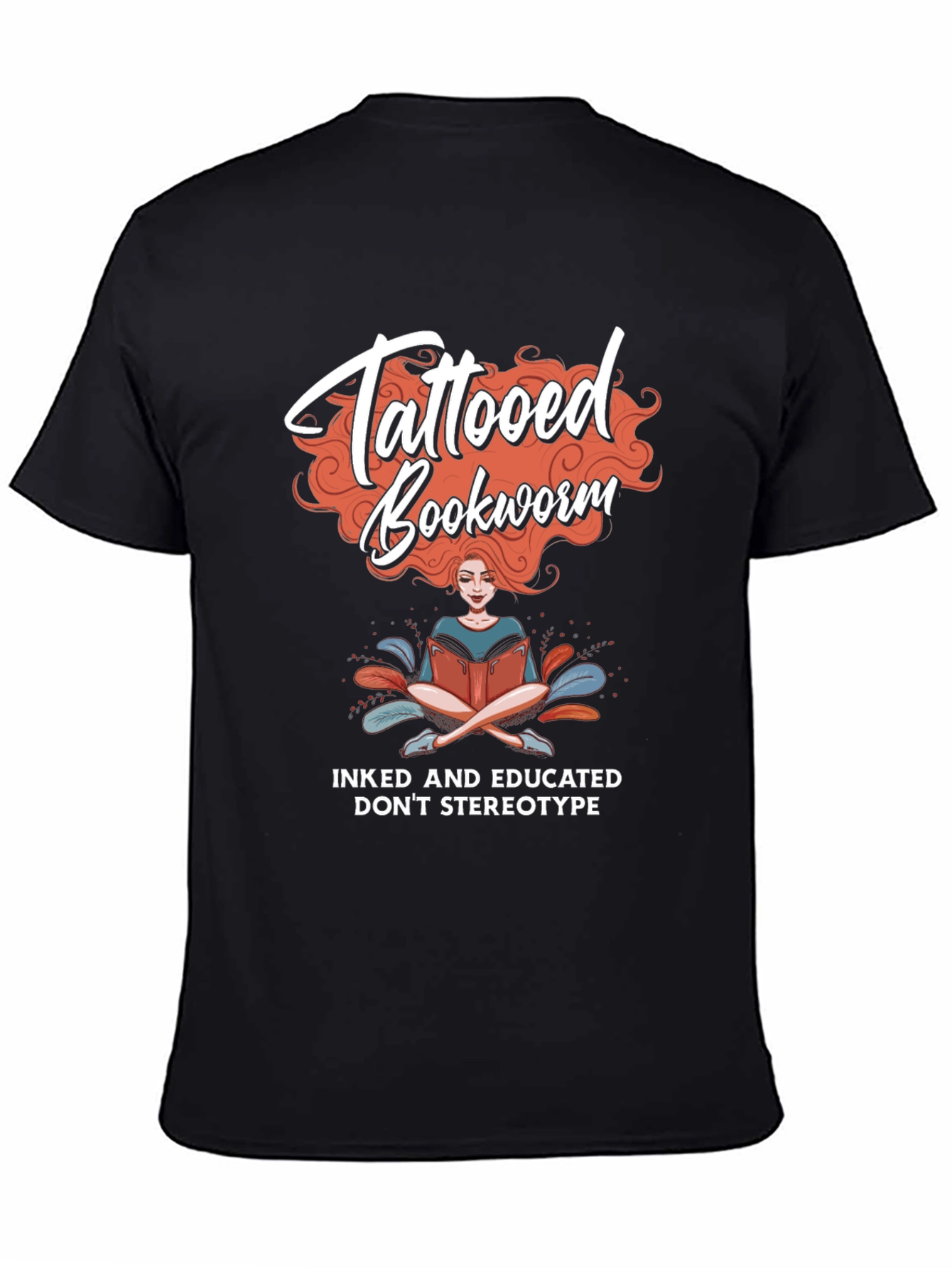 Tattooed Bookworm Graphic Tee - Inked & Educated