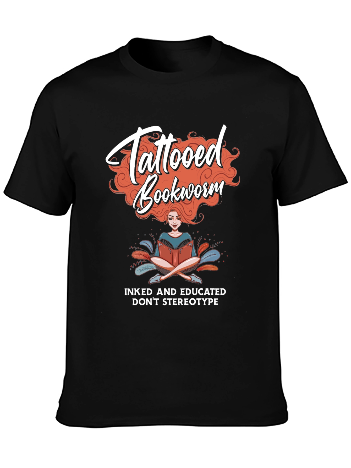 Tattooed Bookworm Graphic Tee - Inked & Educated